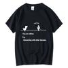 Men's High-quality Funny Dinosaur Print T-shirt Loose O-neck Men's T-shirt Short-sleeved T-shirt Men's T-shirt Top