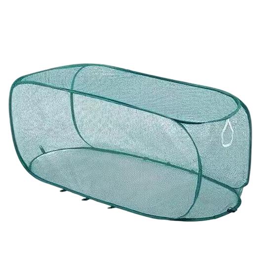 

Pop-up Plant Cover Mesh Outdoor Plant Protector Insect Barrier Netting Foldable Crop Cage Raised Bed Cover for Vegetable Fruit Seedlings Garden Rows S зелений