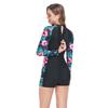 2024 New European & American Long Sleeve Slimming One-Piece Swimsuit with Zipper for Women - Conservative Sports Diving Suit