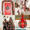 Große künstliche Weihnachtsblumen Glitzer Christbaumschmuck DIY Kranz Simulation Floral Hochzeit Neujahrsparty Heimdeko