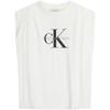 Jeans Trendy Casual Letter Embroidered Round Neck Slim Fit Sleeveless Top T-Shirt Women Tops 47G214G