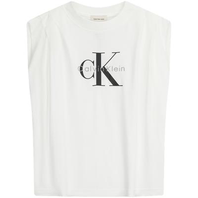 Jeans Trendy Casual Letter Embroidered Round Neck Slim Fit Sleeveless Top T-Shirt Women Tops 47G214G