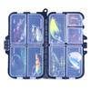 12-Compartment Flip-Cover Fishing Lure Box: Minnow, Vib, Bait Storage for Outdoor Anglers