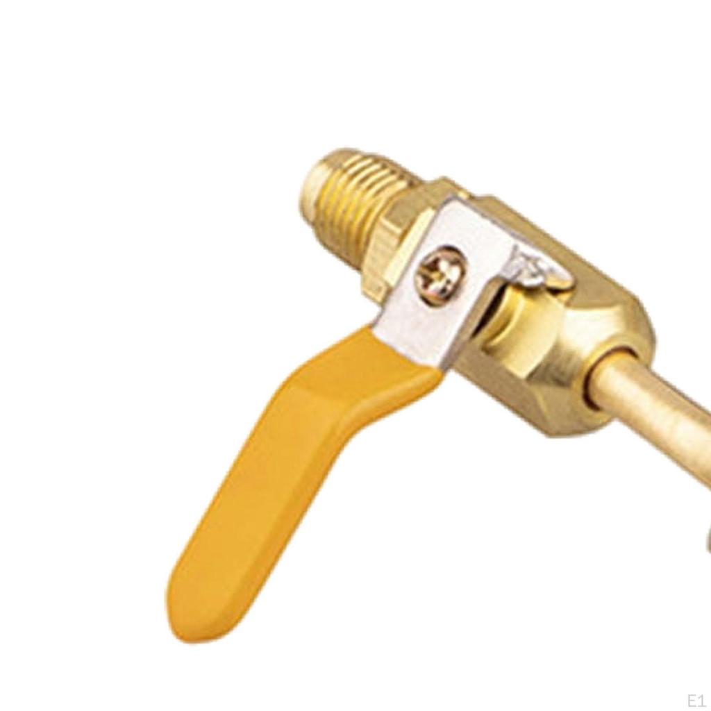 Air Conditioner 1/4 Male Safety Adapter Liquid Valve Connector Filling