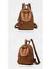 Versatile Women's PU Leather Backpack Handbag – Large Capacity, Casual Schoolbag