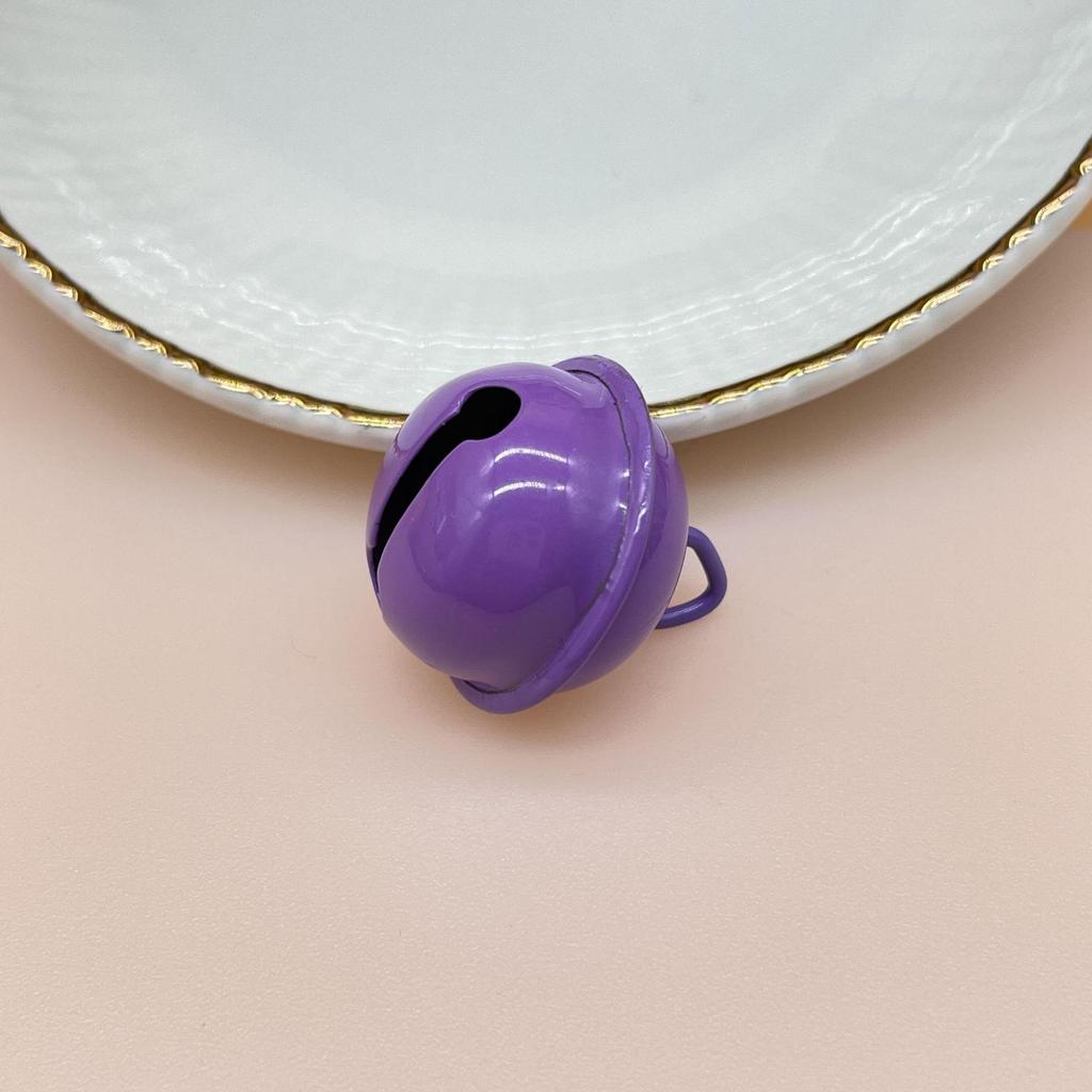 22mm Candy Color Bells for DIY Jewelry & Keyring Gifts - Metal Baked Paint Christmas Accessories