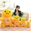 Adorable Yellow Milk Dragon Donut Pillow - Plush Toy for Relaxation