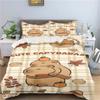 Capybaras Duvet Cover Anime Bedding Pillowcase Printed General Children And Adult Set Queen Size Reactive Printing Quilt