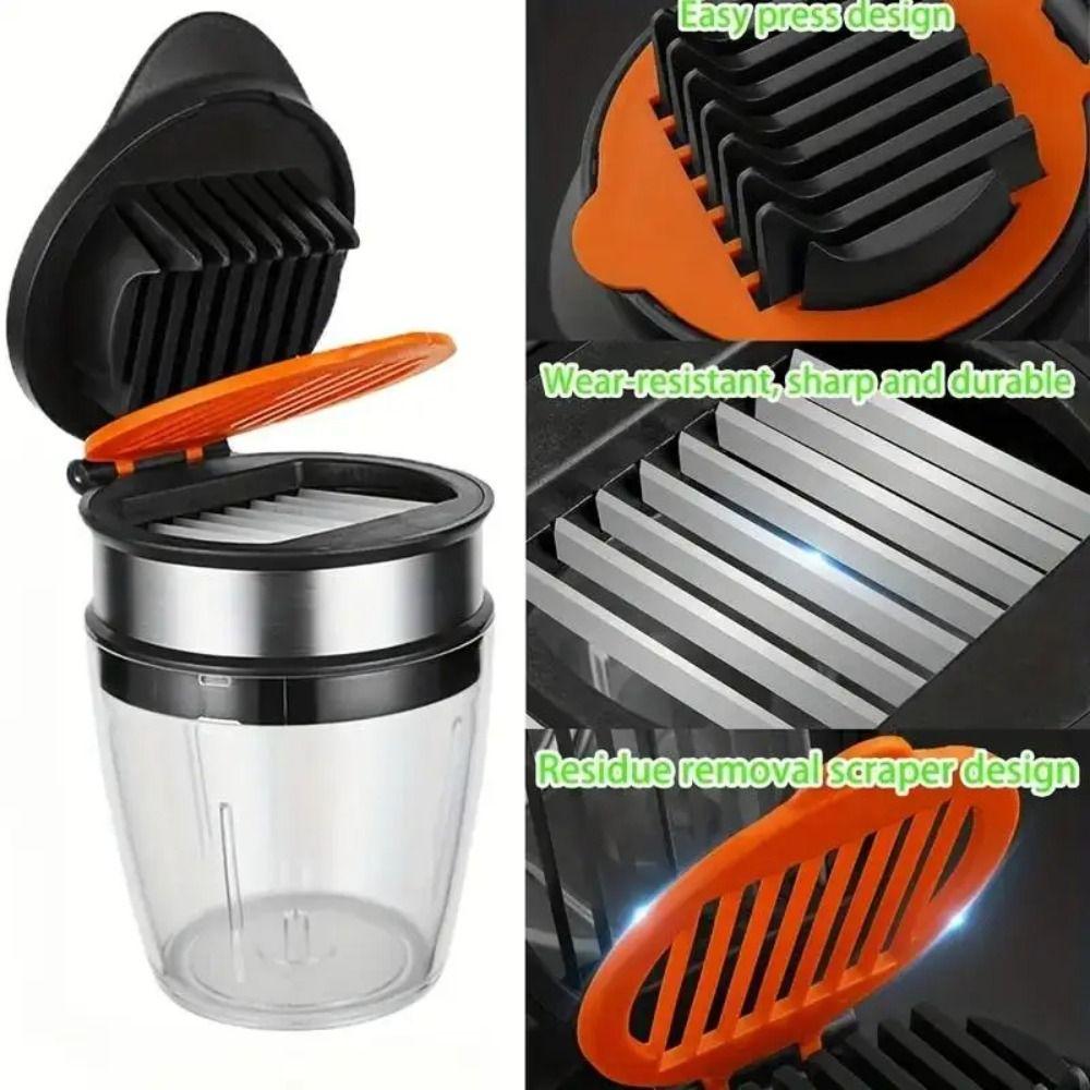 Press Type Strawberry Cutter 304 Stainless Steel Vegetable Chopper Red Dates Slicer  Kitchen Gadget