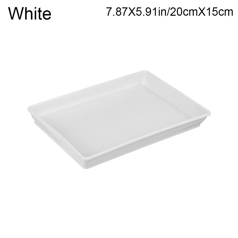 New Rectangle Flower Pot Tray Plant Saucer Drip Trays Plastic Tray Saucers Heavy Duty Indoor Outdoor Garden Plant Trays