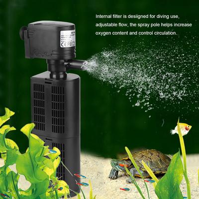 3 In 1 Filter Filtering Oxygen Aeration Pump Water for Fish Aquarium