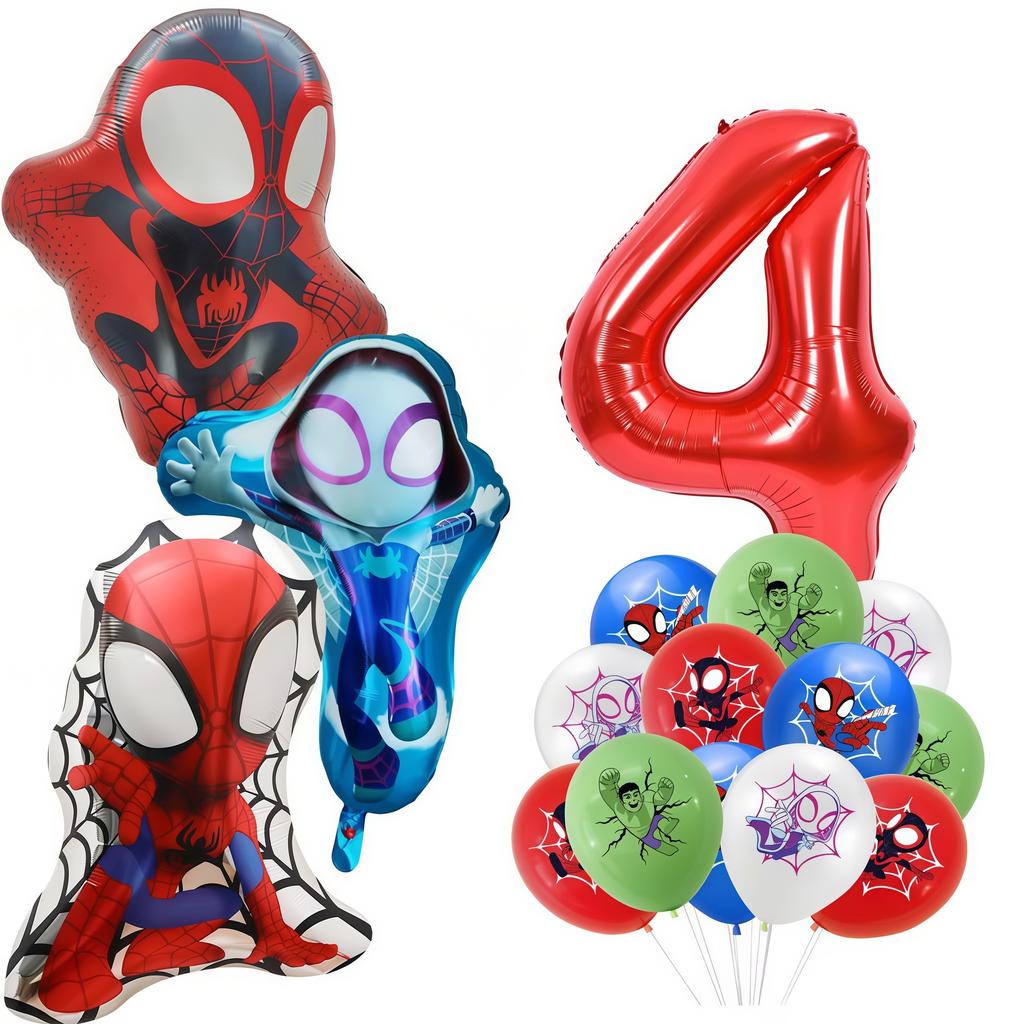 Spider Hero Birthday Party Decoration Plate Cup Banner Balloon Superhero Party Favors Baby Shower Decor Birthday Supplies Gift