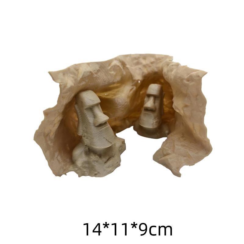 

Aquarium Decoration Fish Tank Underground Tunnel Cave 3D Printed Shelter Hide Houses Breeding Hideout Ornaments A2