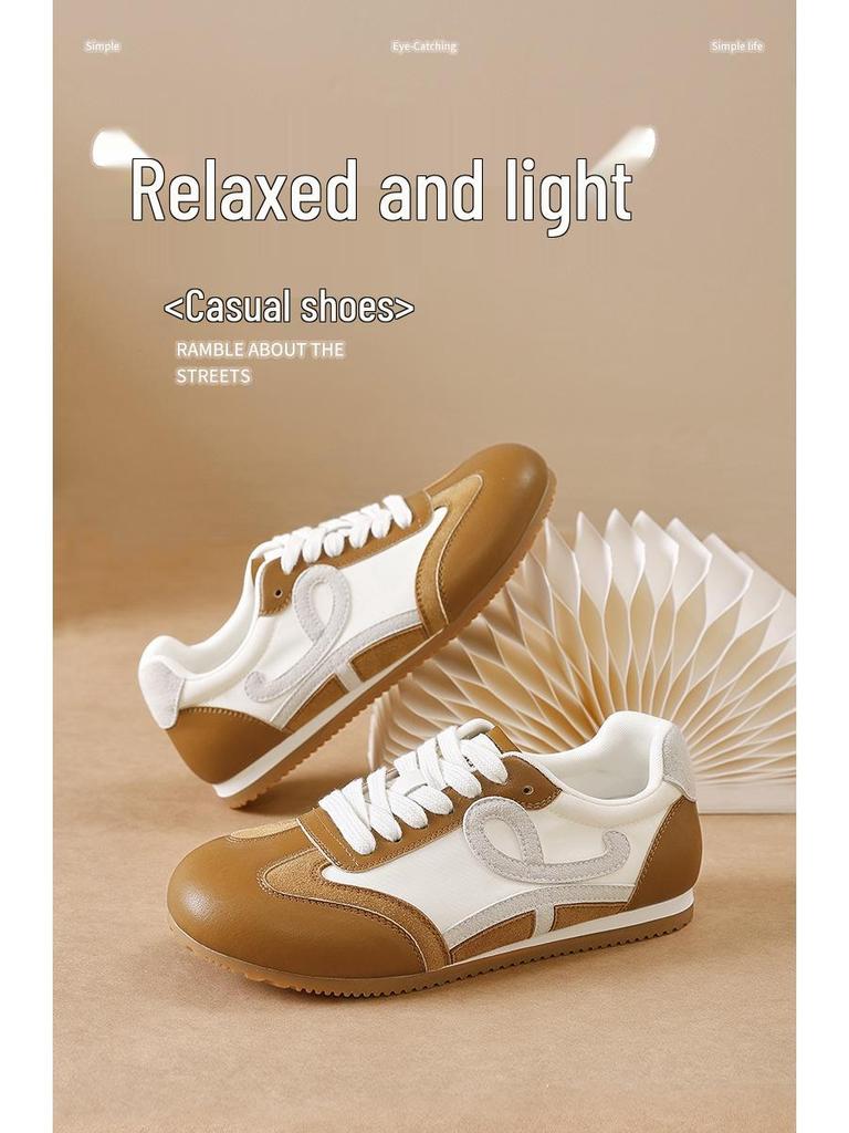 Augus Lionden Women's 2025 Retro British Style Flat-Bottom Ballet Training Shoes