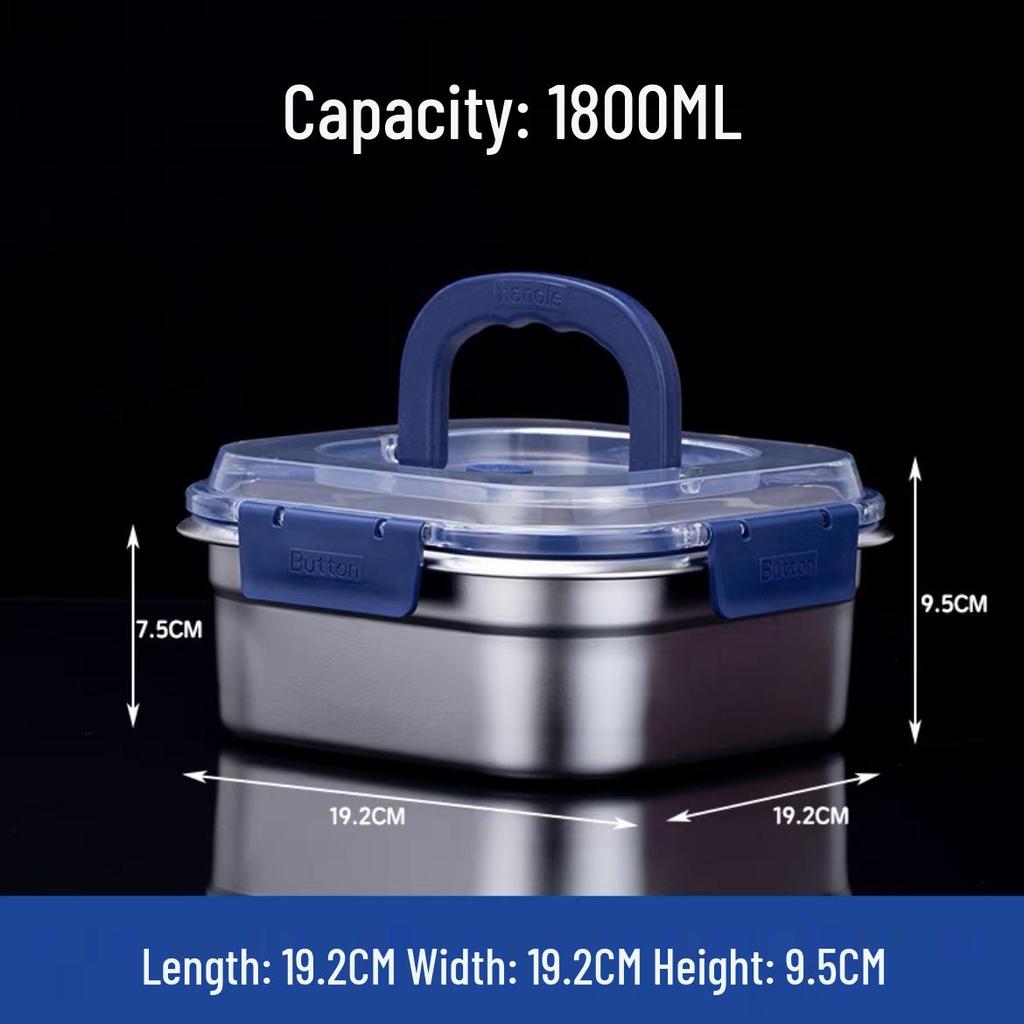 304 Stainless Steel Sealed Lunch Box for Fresh-keeping and Refrigerator Storage