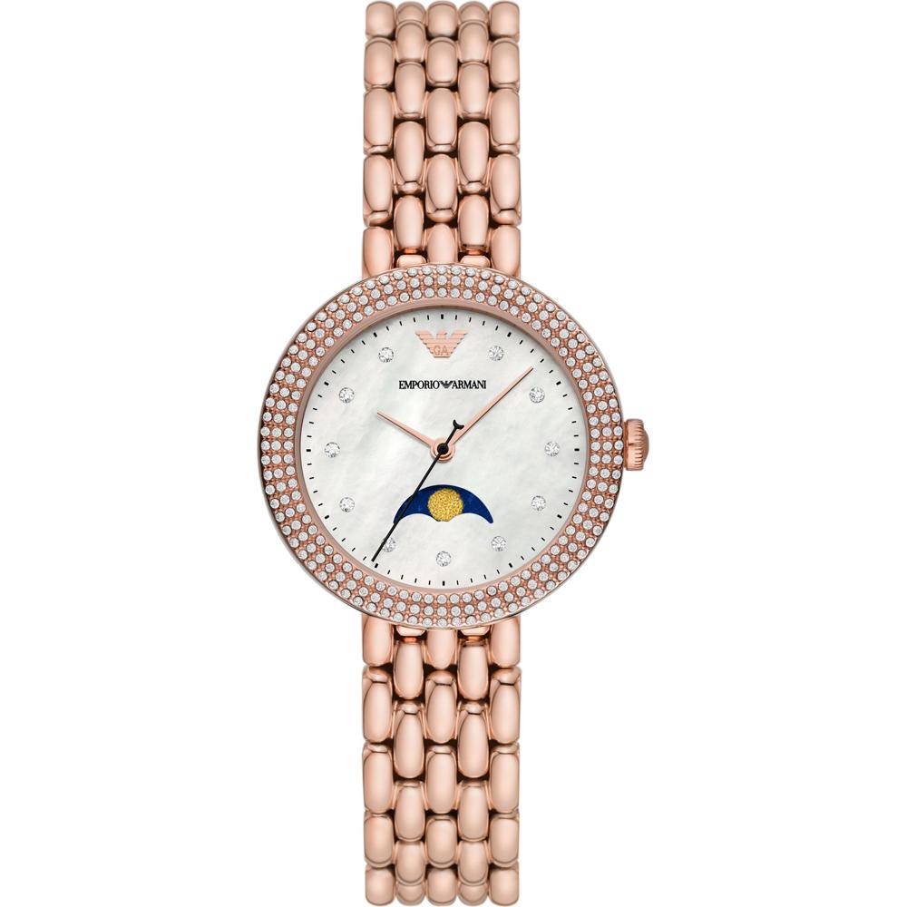 

Emporio Armani Rosa Mother of Pearl Rose Gold Stainless Steel Ladies Quartz Watch AR11462 мать жемчужного