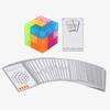 3x3x3 Magnetic Cube Puzzle Twist Building Blocks Stress Relief Kids Assembled Toy (Translucent)