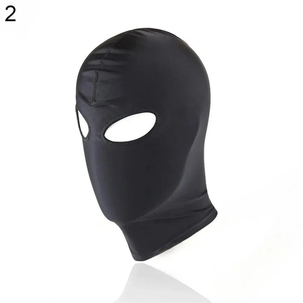 Neuankömmling 1/2/3 Loch Herren Damen Erwachsene Spandex Sturmhaube Offener Mund Gesicht Auge Kopf Maske Kostüm Sklavenspiel Rollenspiel