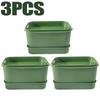 1/2/3x Seed Sprouter Tray with Cover Sprout Dish Growing Pot Seed Germination Tray Soilless Cultivation Germination Nursery Tray