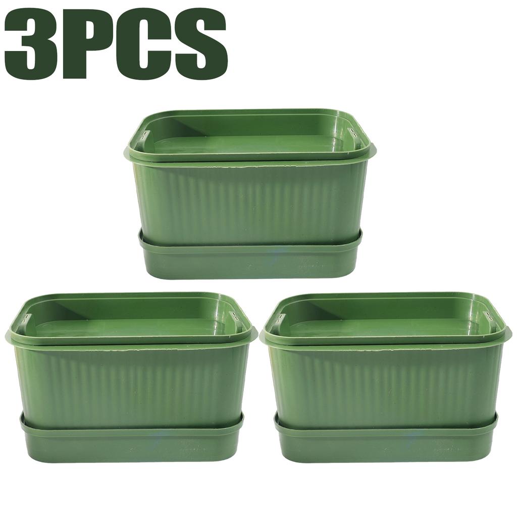 1/2/3x Seed Sprouter Tray with Cover Sprout Dish Growing Pot Seed Germination Tray Soilless Cultivation Germination Nursery Tray