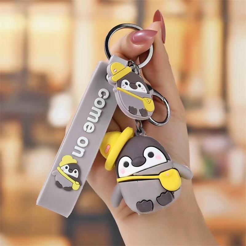 Cute Cartoon Penguin Doll Keychain Japanese Girl Heart Car Key Pendant Couple Bag Pendant