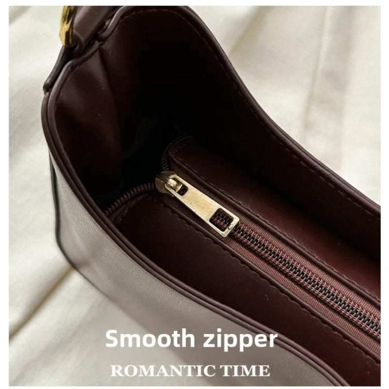 Luxury PU Leather Shoulder Bag for Women Casual Solid Color Design Handbags Brand Purse 2025 Fashion Shopper Clutch Women's Bags