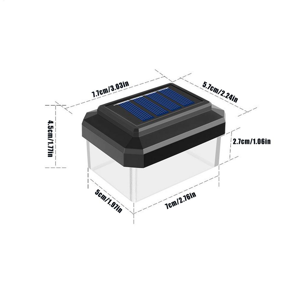 

Solar LED Pillar Light Post Caps Lights Waterproof Fence Post Lamp Outdoor for Garden Wooden Posts Lawn Patio Porch Yard Decor