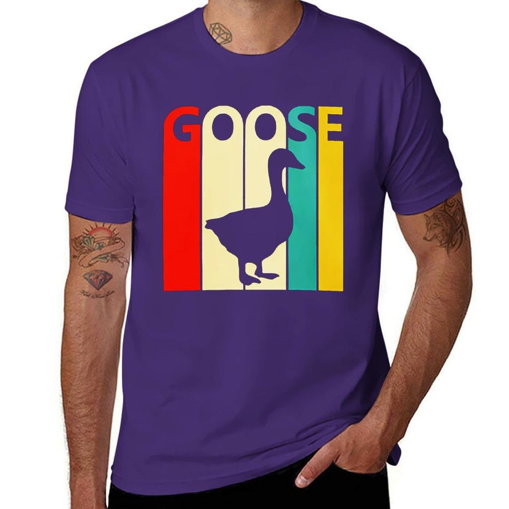 Goose Band T-Shirt Anime Clothes Cute Tops for a Boy Oversizeds Mens Graphic T-shirts Hip Hop