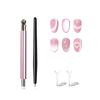 6Pcs Cats Eye Nail Magnet Tool Set for Cats Eye Gel Polish Powerful Double Head Magnetic Pen for French Cateye Effect