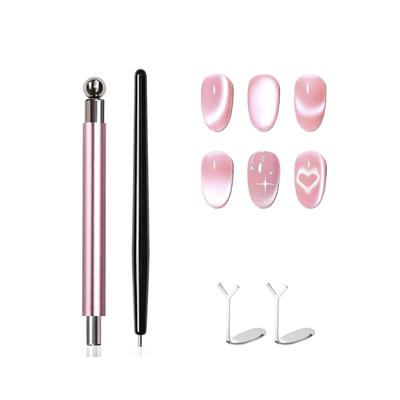 Nail Magnet Set Cats Eye Gel Nail Polishs Magnets Double Ended Magnet Stick Nail Design Tools Nail Art Accessories Gift