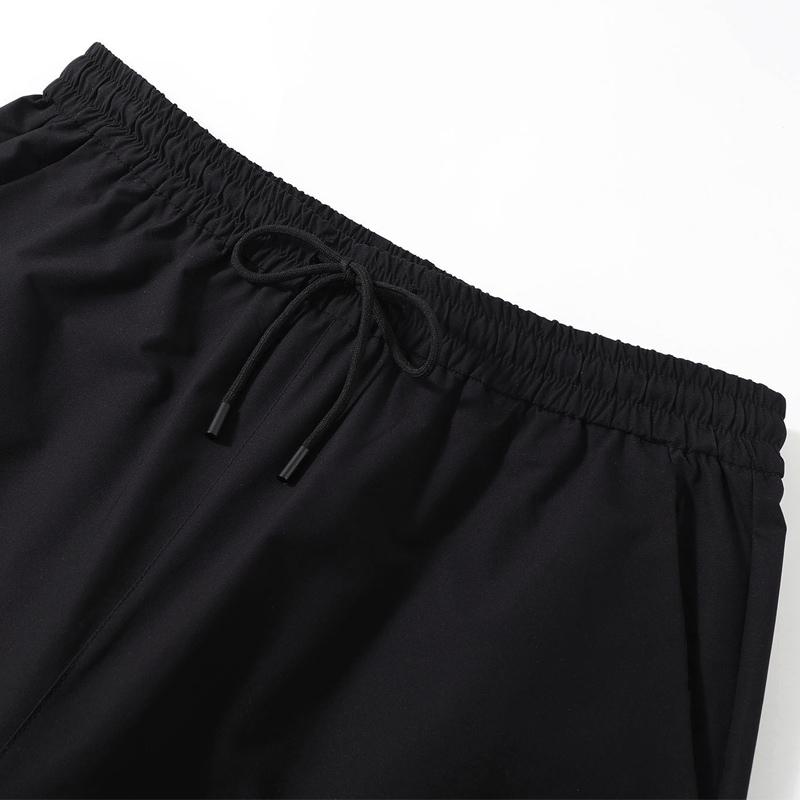 Nadměrná velikost 4XL-10XL Podzimní nadměrné černé cargo kalhoty pro muže Oblečení Vodotěsné Ležérní Elastický pas Dlouhé kalhoty