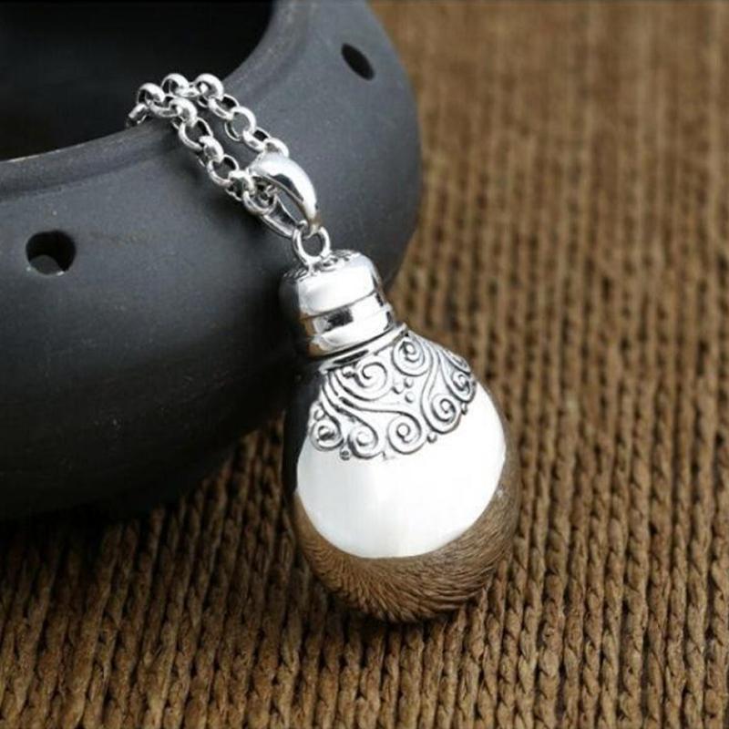 Women's Fashion Elegant Personality Perfume Bottle Small Pot Necklace