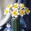 Artificial Daffodil Flowers 14.9 Inches Faux Narcissus Flower Spring Fake Flower Arrangement for Home Wedding Indoor Decor