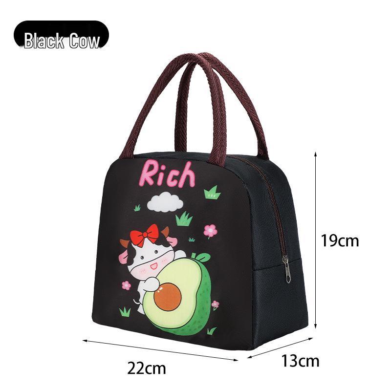 Cute Insulated Bento Bag: Cartoon Lunch Box for Kids and Office