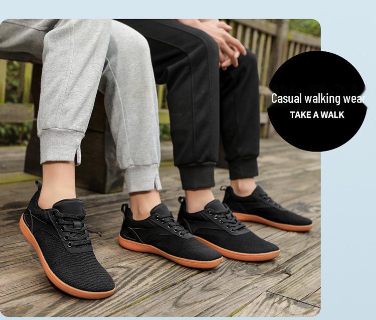 Unisex Breathable Flyknit Wide Last Hiking & Running Shoes
