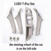 Carbon Fiber Inner Handle for F10 F11 F18 BMW 5 Series Armrest Pull Trim Cover 7 Pcs Set 51417225875 51417261933 51417225879