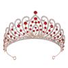 New popular wedding tiara crown luxury baroque rhinestone alloy