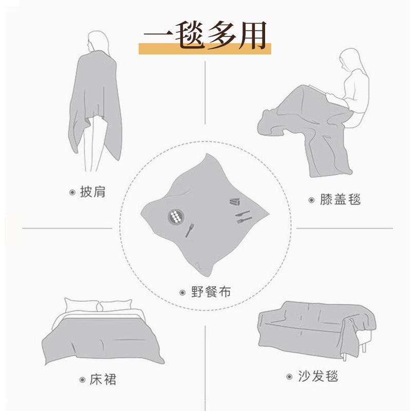 Bohemian Picnic Mat Camping Tablecloth Outdoor Lawn Moisture-Proof Floor Mat Tent Equipment Blanket Thickened