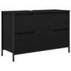 VidaXL Vanity Unit with Drawers Black Oak 90x34.5x60 Cm, Bathroom Vanity Unit, Bathroom Under-Sink Cabinet 861887
