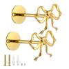 2Pcs Metal Bow Curtain Holdbacks Wall Mounted Rust Proof Curtain Holders