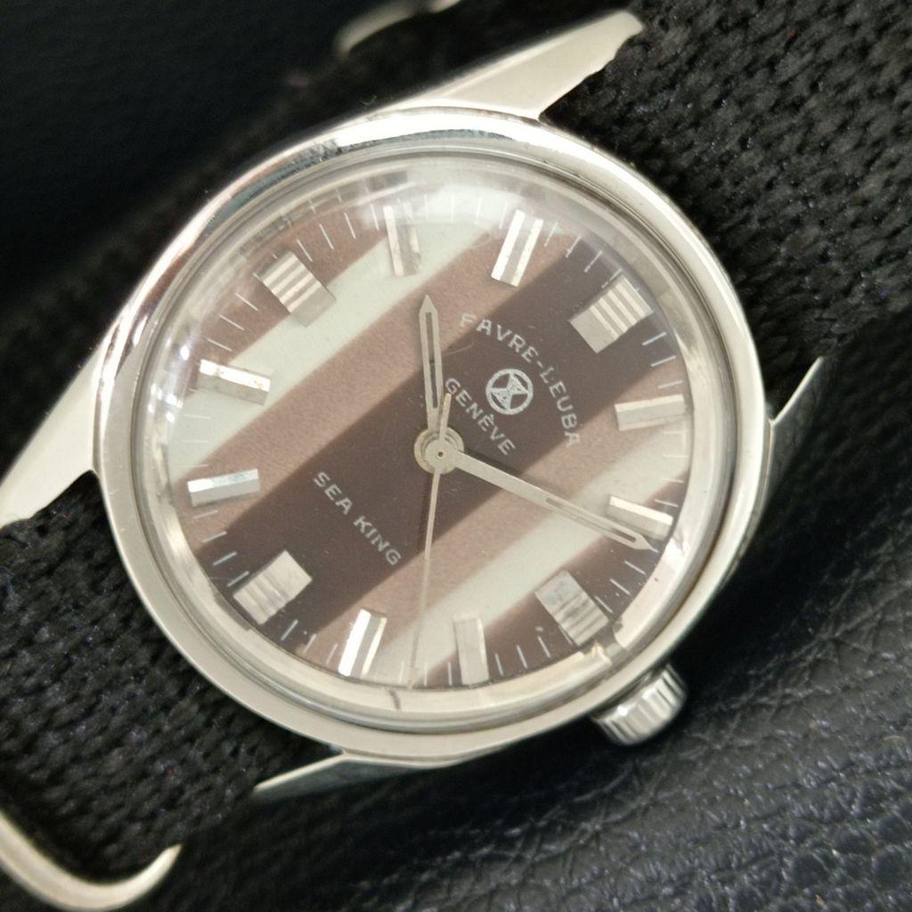 VINTAGE FAVRE LEUBA SEA KING 253 RĘCZNY SZWAJCARSKI MĘSKI ZEGAREK a708447-1