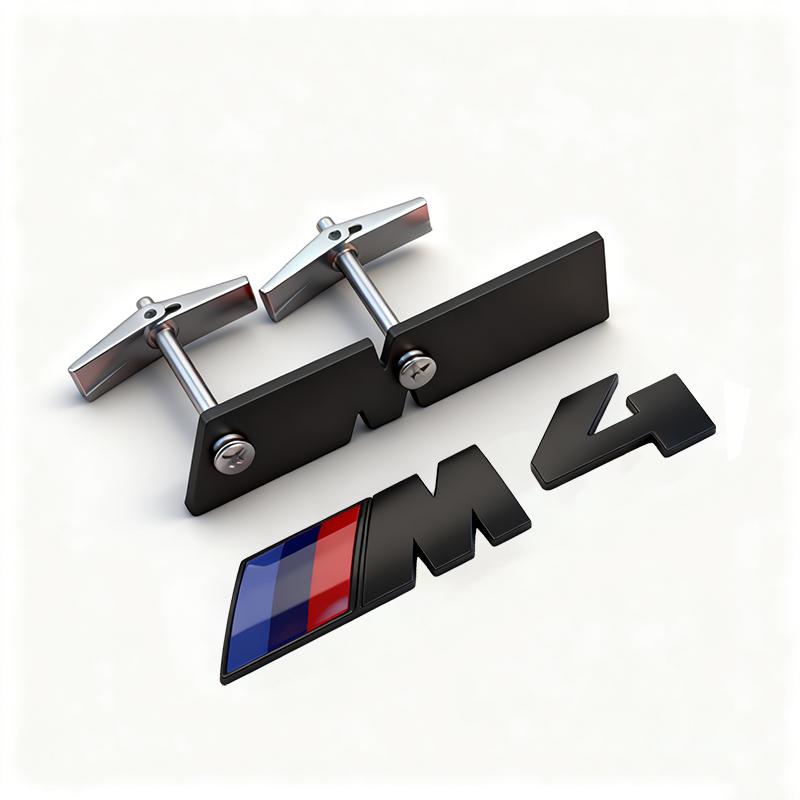 Car Front Grille M Badge Emblem Decoration Accessories Sticker For BMW M E46 E90 E60 F30 F10 E39 E36 F20 G30 G20 E87 E92 E91 E30 pdzr82