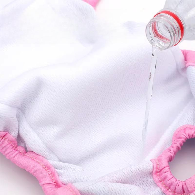 Dog Diapers Physiological Pants Cute Cartoon Print Female Dog Diaper Underwear Cat Sanitary Panties Anti Harassment Washable Reusable Pet Supplies