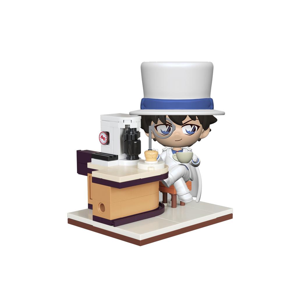 New Keeppley Building Blocks Detective Conan Series Coffee Shop Assembly 5-Piece Set Model Collection Accessories Toys Gifts