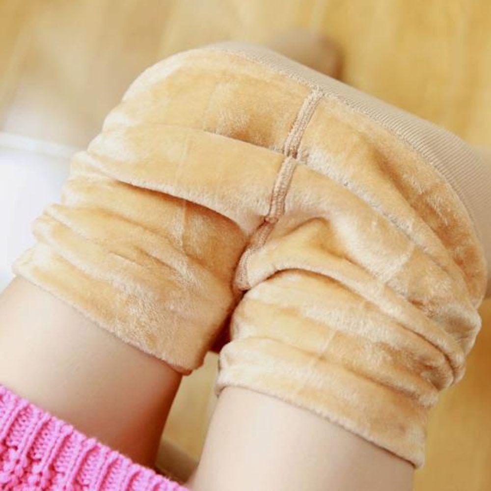 Elastic Winter Velvet Leggings Solid Color Thermal Leggings New Women's Pantyhose  Autumn Winter
