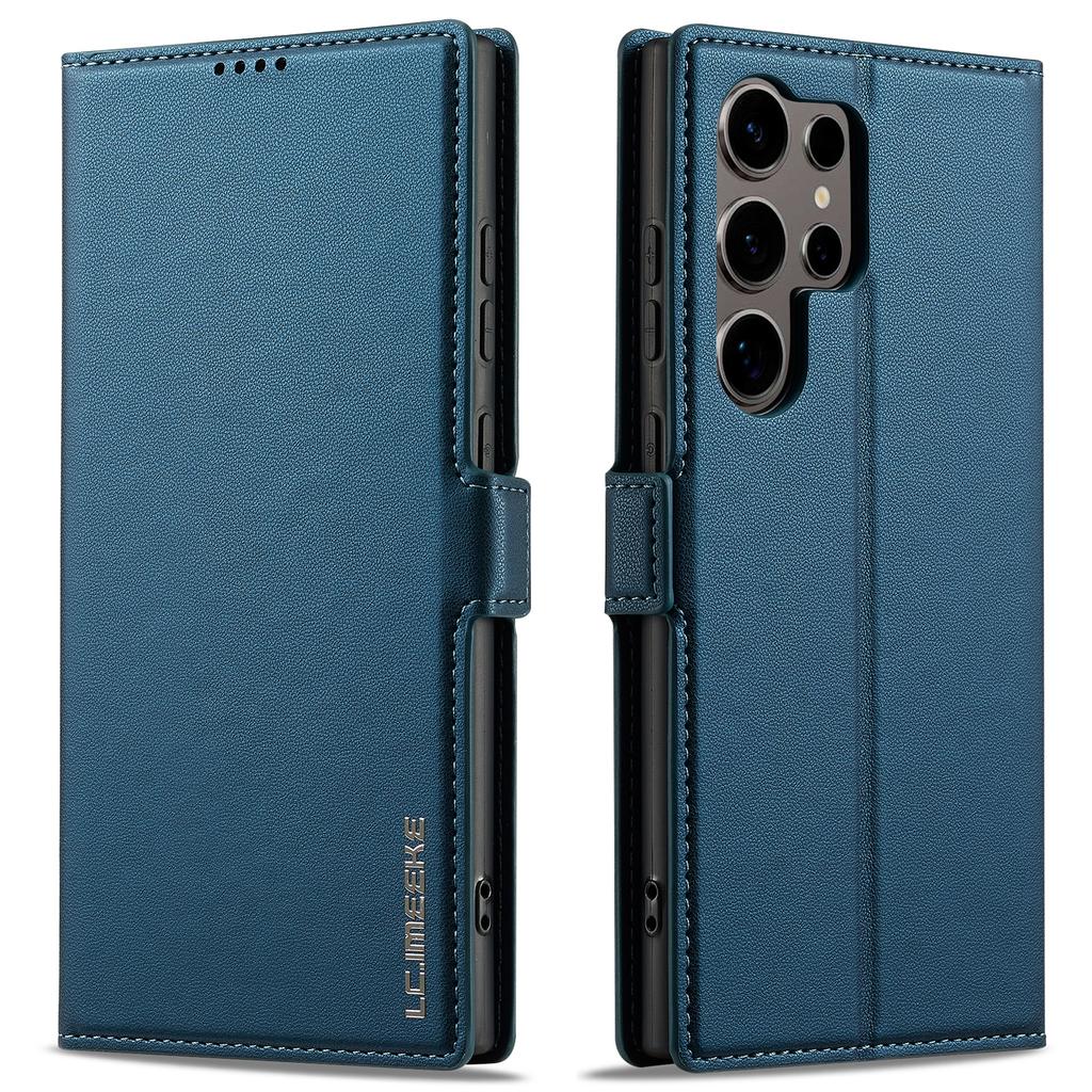LC.IMEEKE L1 Serie für Samsung Galaxy S22 Ultra 5G Hülle PU Leder Brieftasche Ständer Schutzhülle