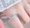 Copper Ring Adjustable Mesh-Like For Women Luxury Beautiful Ring Fashion Wedding Jewelry Party Women Zircon Ring