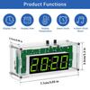 4-Digit Digital DIY Clock Kits with Acrylic Shell  DIY Alarm Clock Soldering Practice Kit for Learning Electronics multifunction