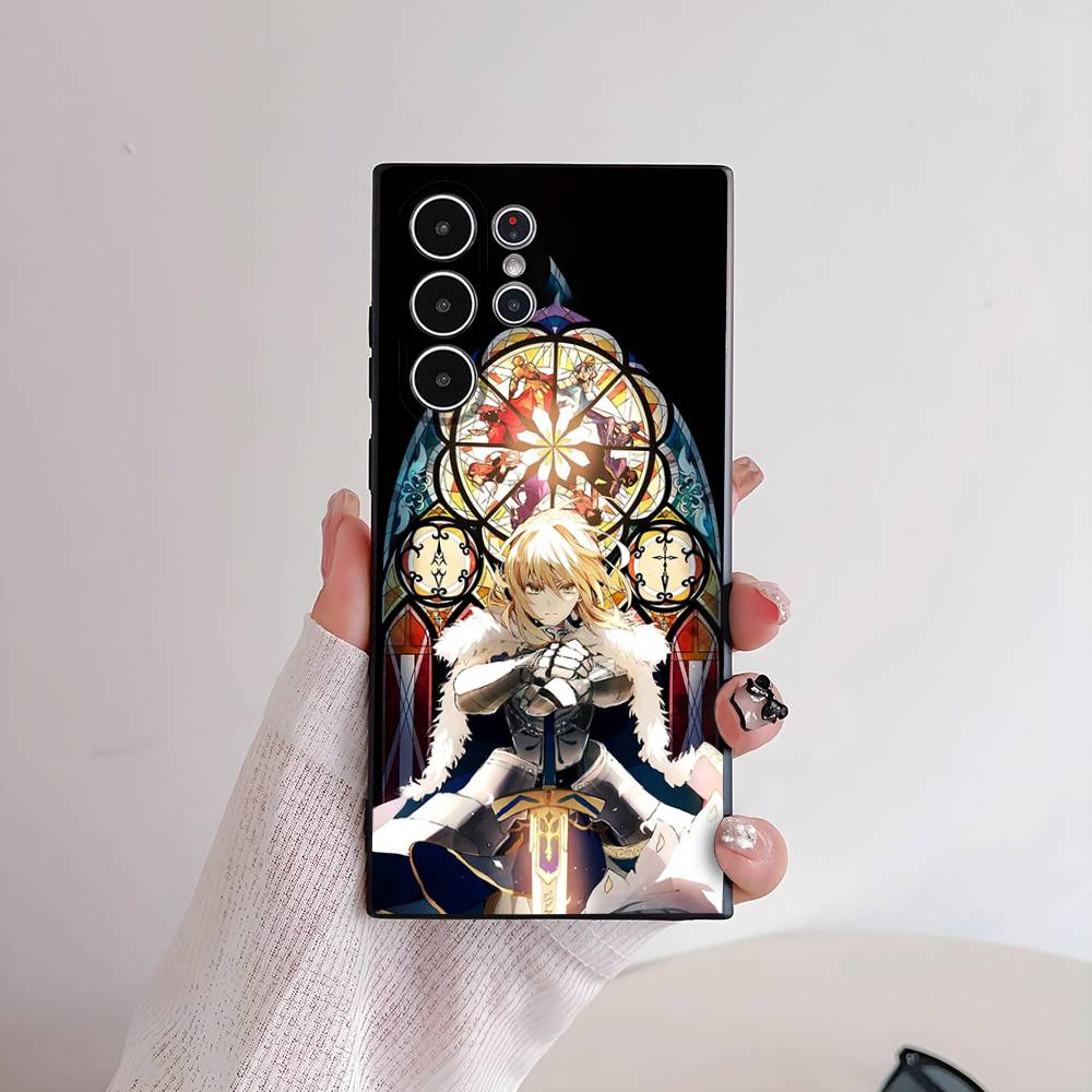 Fate Z-Zero Stay Night Saber Phone Case for Samsung S series s21 s22 s23 s24 s25 FE Plus Ultra TPU Soft to Skin-friendly case