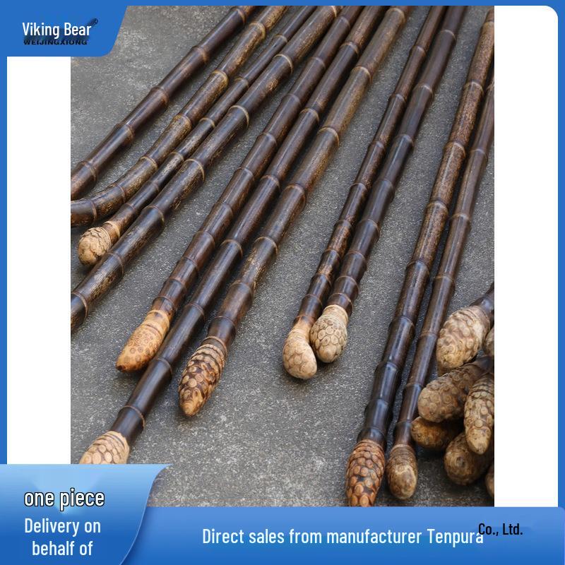 Kadınlar İçin Çevre Dostu Mor Bambu Yürüyüş Bastonu – Yürüyüş, Tırmanış, Zen ve Günlük Destek